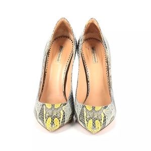 Emporio Armani Animal Snake Print Pump Heels